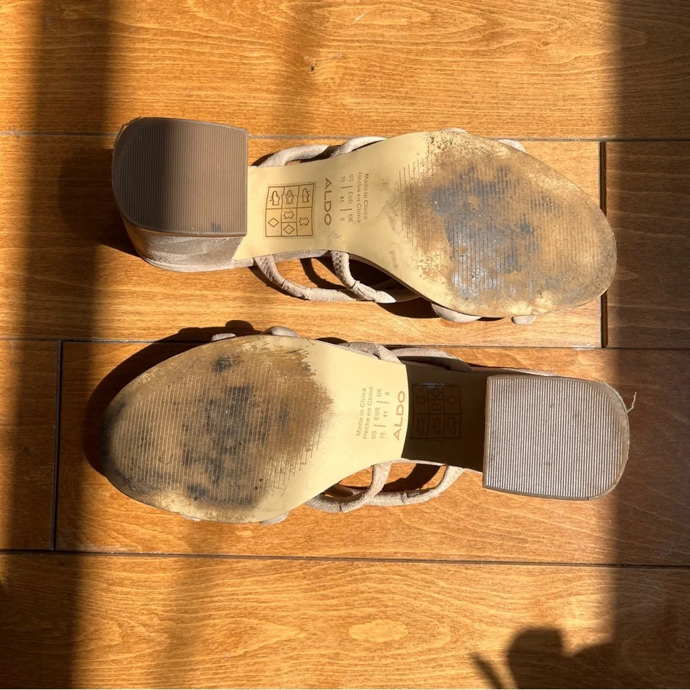 Strappy Suede Sandals - Picture 5 of 6